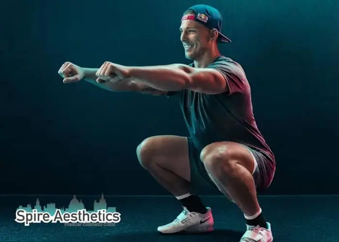 Image of man build leg muscle South Yardley through exercise