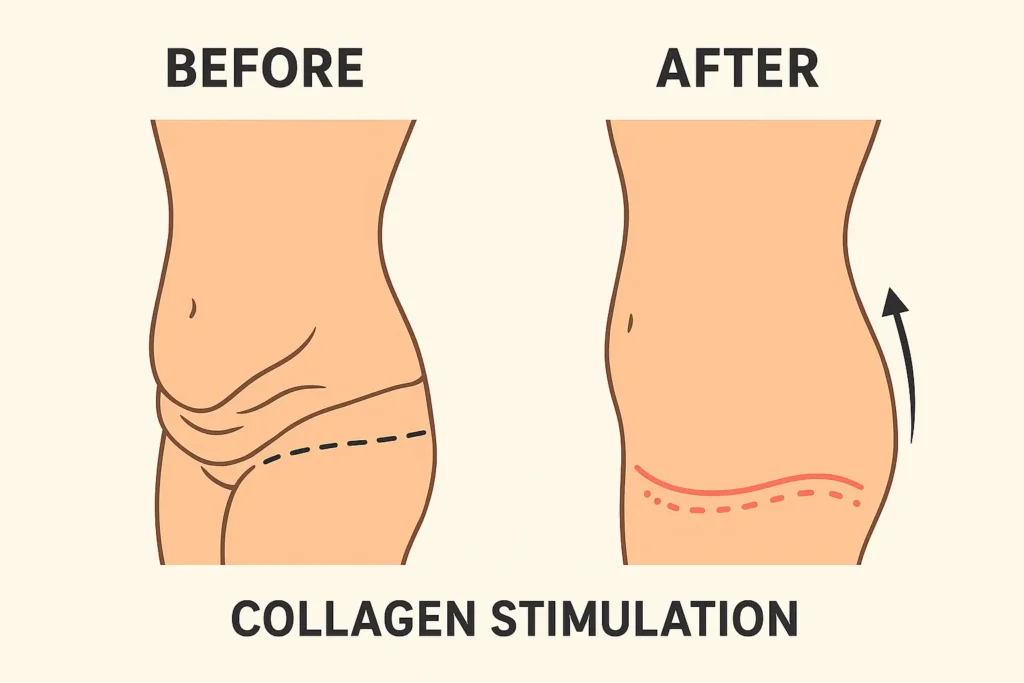 Before and after results for sagging skin after weight loss injections South Yardley
