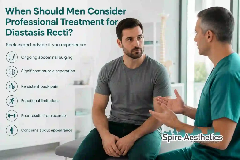 When Should Men Consider Professional Treatment for Diastasis Recti South Yardley?