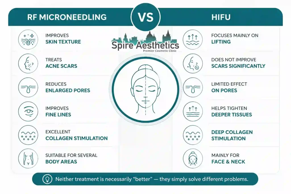 RF Microneedling vs HIFU: Which Treatment Gives Better Results South Yardley?